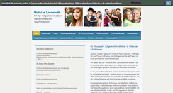 Desktop Screenshot of praxis-lindstedt.de