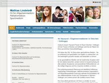 Tablet Screenshot of praxis-lindstedt.de